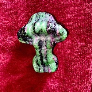 Ruby in zoisite mushroom lady